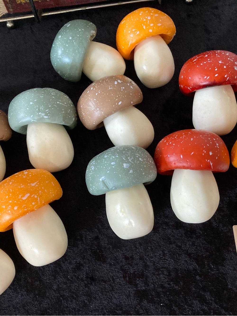 Mystical Mushrooms for Craft Supply Fairy Garden Accents - Multicolor Lot of 12
